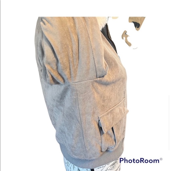 Cupcakes & Cashmere Reversible Bomber Aviator Jacket Size Small - Picture 4 of 16